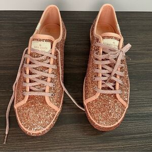 Kate Spade NY x Keds glitter sneaker special ed. Rose Gold NWOT wedding casual